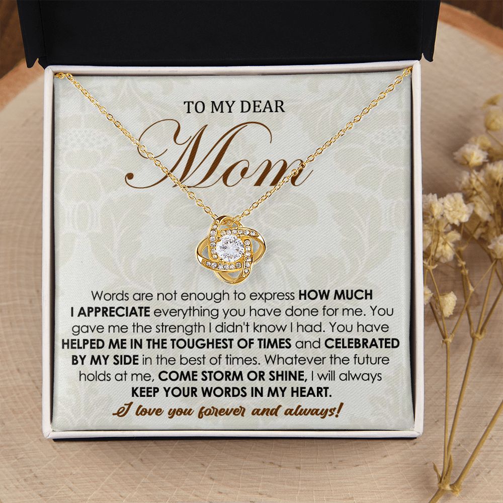Forever Love Knot Necklace for Mom