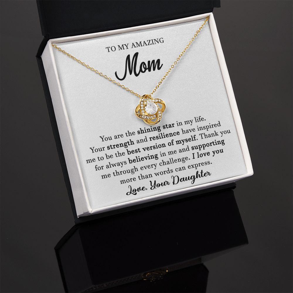 To My Amazing Mom Necklace From Daughter