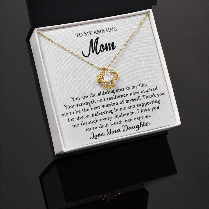 To My Amazing Mom Necklace From Daughter