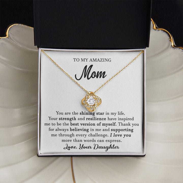 To My Amazing Mom Necklace From Daughter