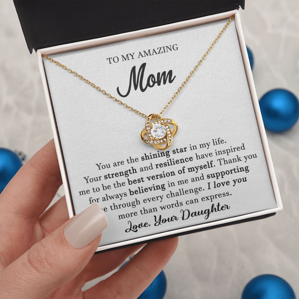 To My Amazing Mom Necklace From Daughter