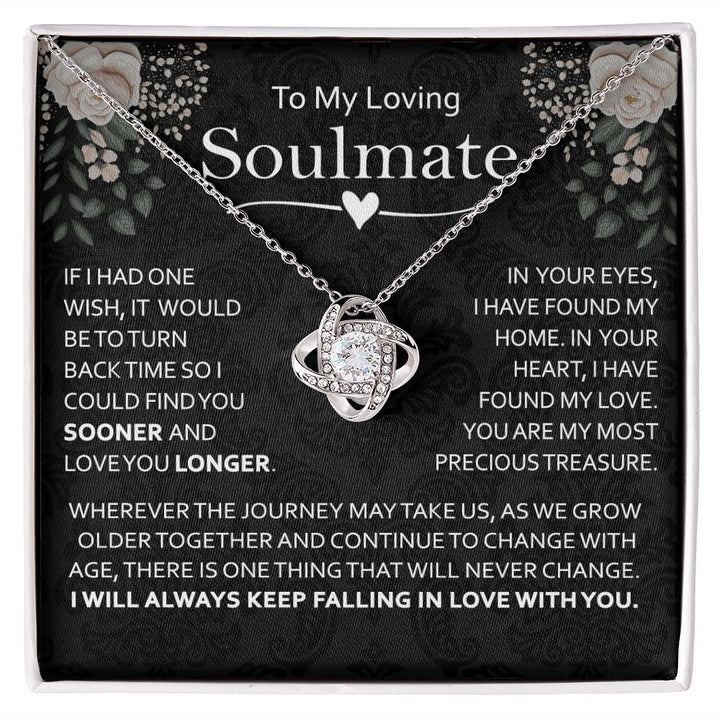 To My Loving Soulmate Forever Love Necklace