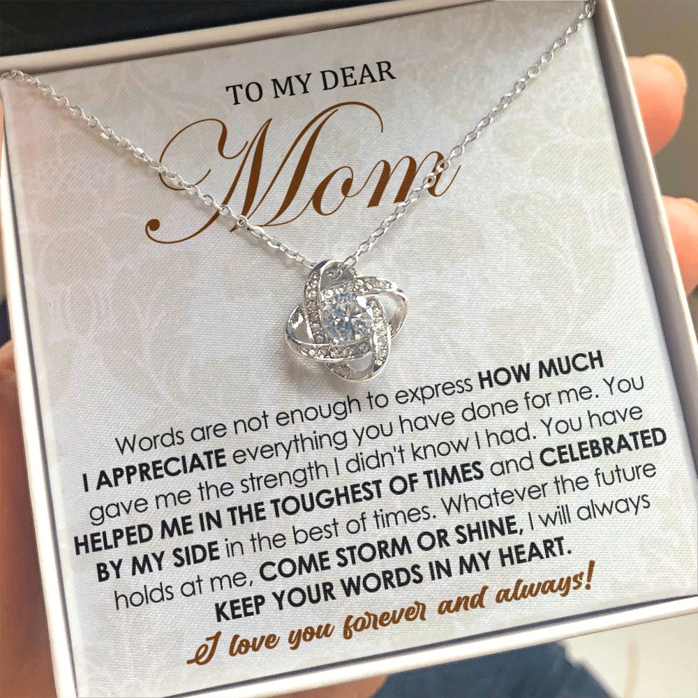 Forever Love Knot Necklace for Mom
