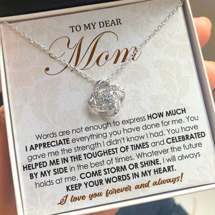 Forever Love Knot Necklace for Mom