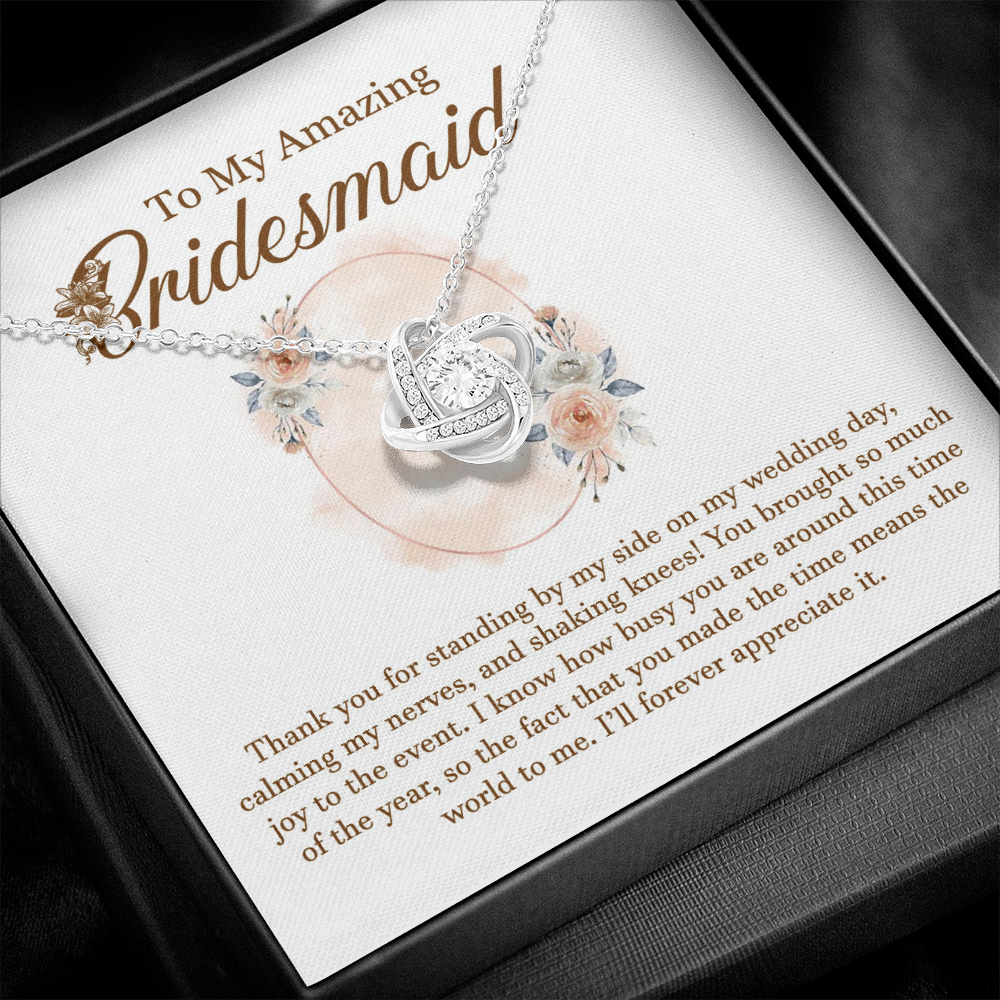 Bridesmaid Thank You Necklace Gift Box