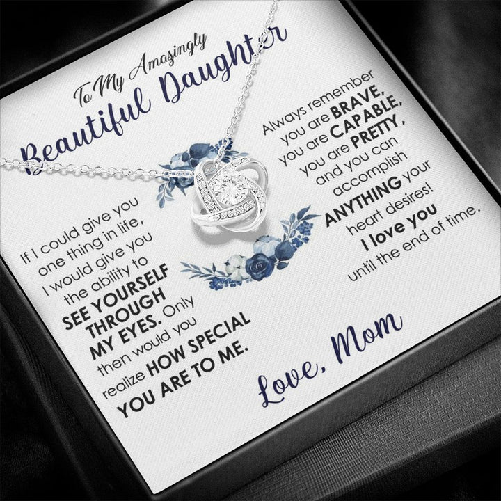 Infinity Knot Necklace from Mom to Daughter