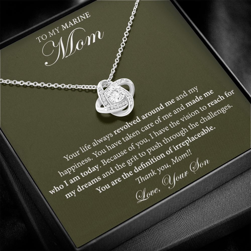 Necklace Gift from Son to Marine Mom