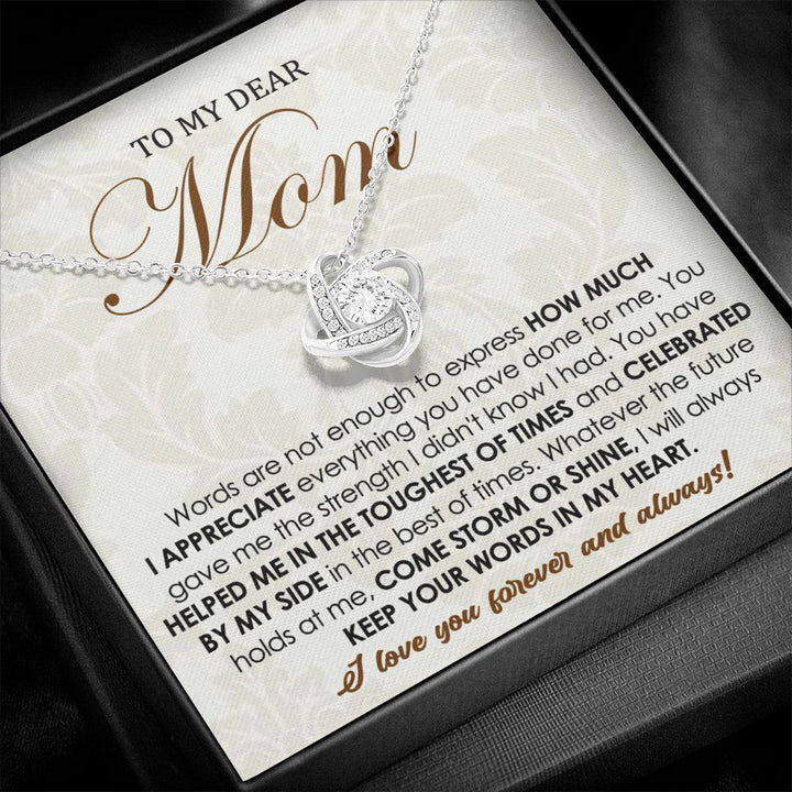 Forever Love Knot Necklace for Mom