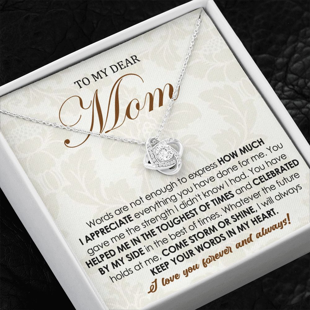 Forever Love Knot Necklace for Mom