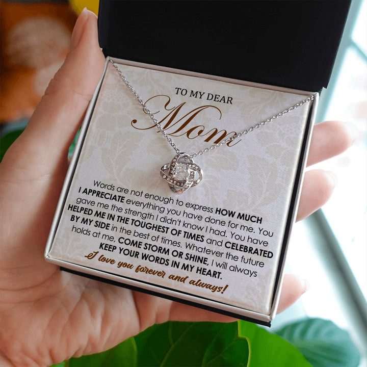 Forever Love Knot Necklace for Mom