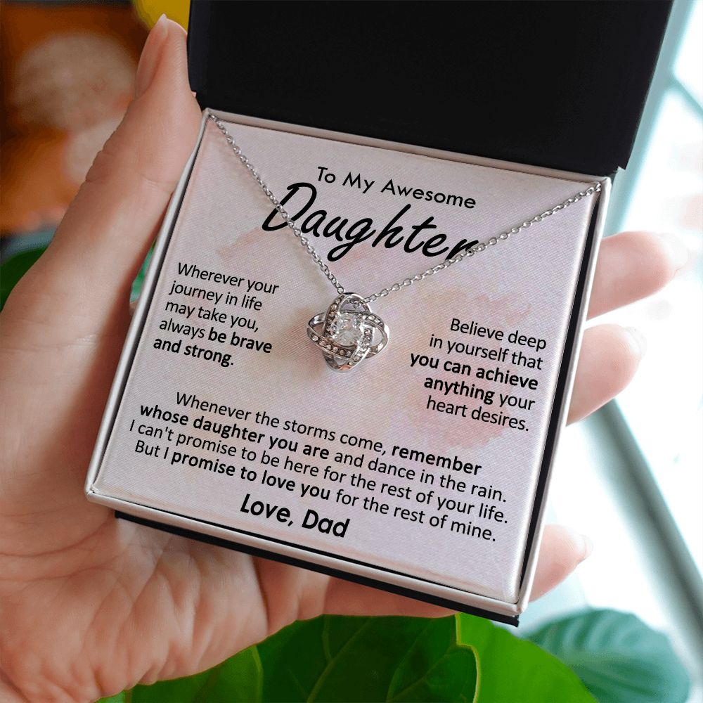 To My Daughter – Love Dad Necklace