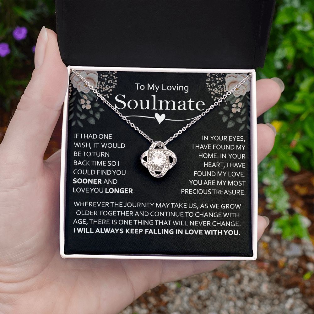 Amazon.com: To My Soulmate Necklace Gift for Wife Gift for Girlfriend Gift  for Soulmate, Anniversary Necklace Gift, Valentine's Day Necklace, Soulmate  Gift, Jewelry Message Cards Box, Gift for Girlfriend : Handmade Products