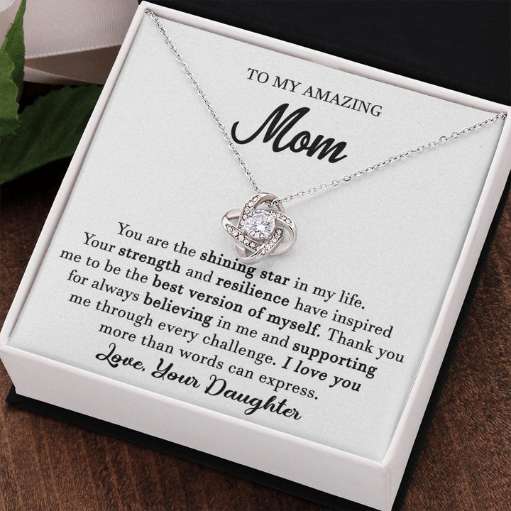 To My Amazing Mom Necklace From Daughter