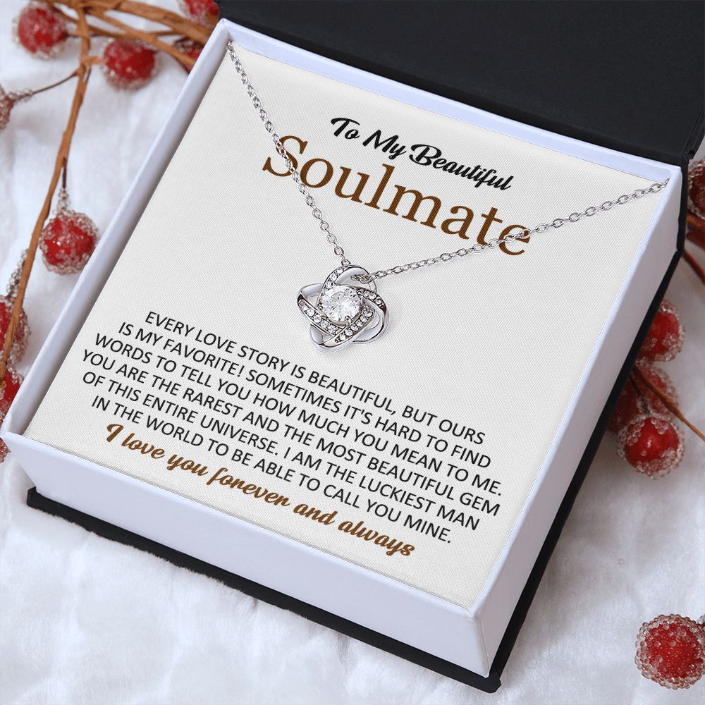 To My Beautiful Soulmate – Forever Love Necklace