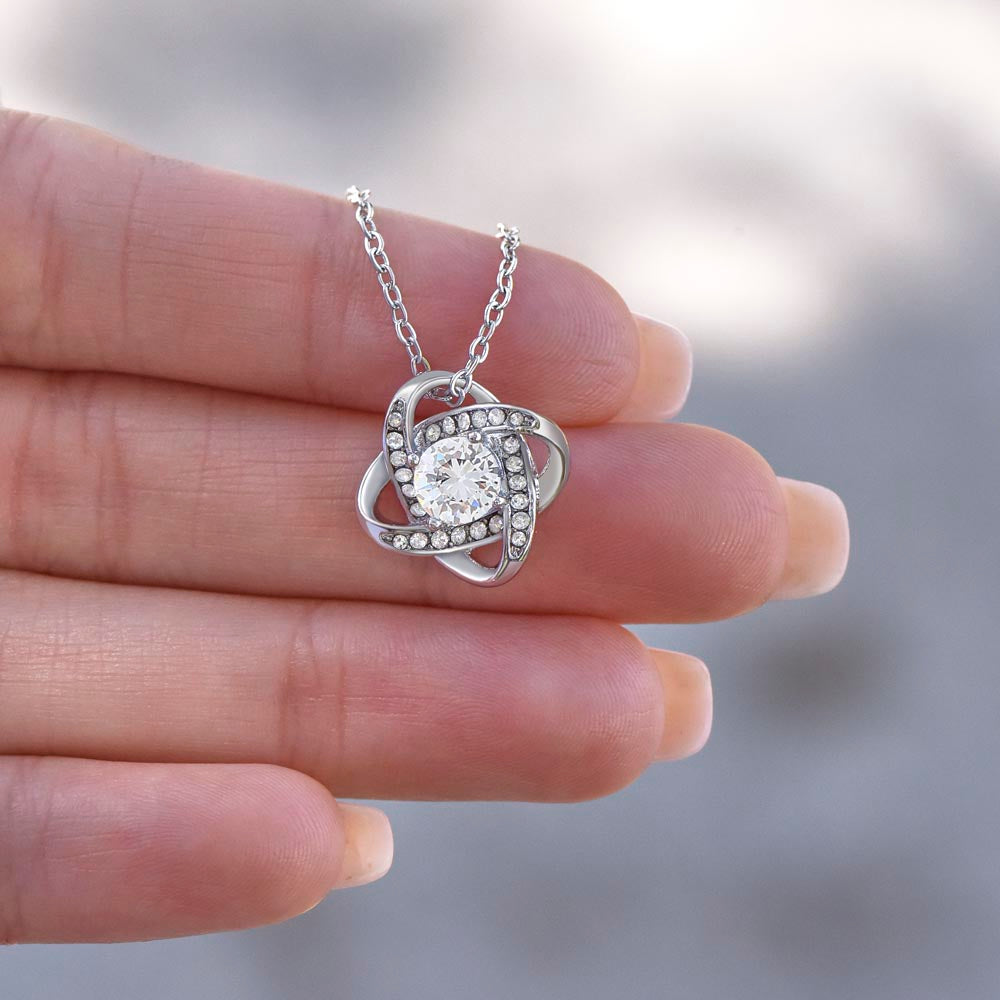 To My Beautiful Mom Knot Necklace
