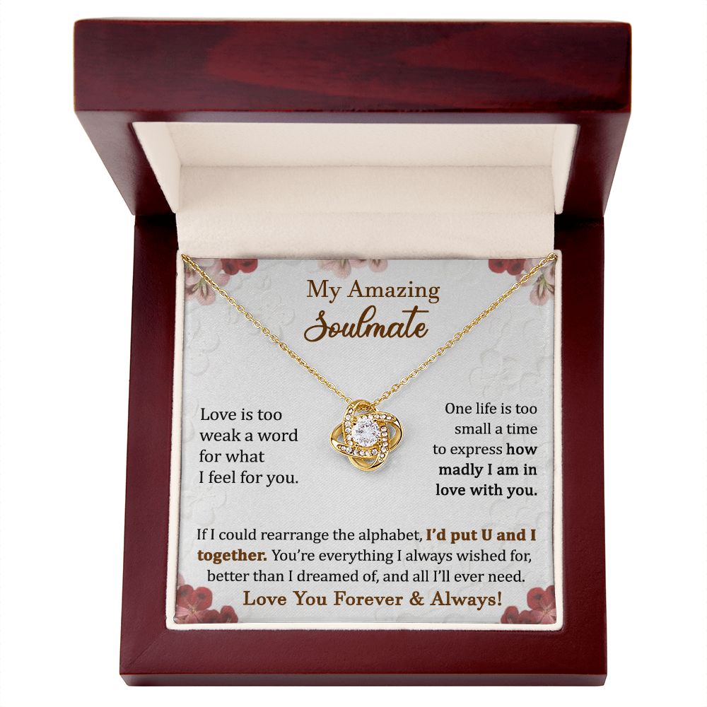 Infinity Knot Necklace for Soulmate Love