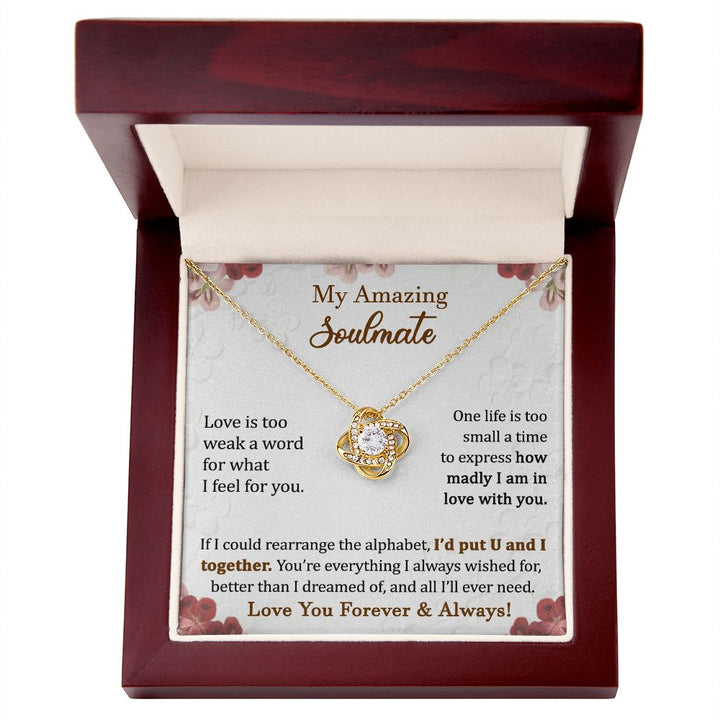 Infinity Knot Necklace for Soulmate Love