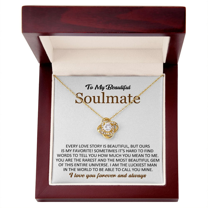 To My Beautiful Soulmate – Forever Love Necklace
