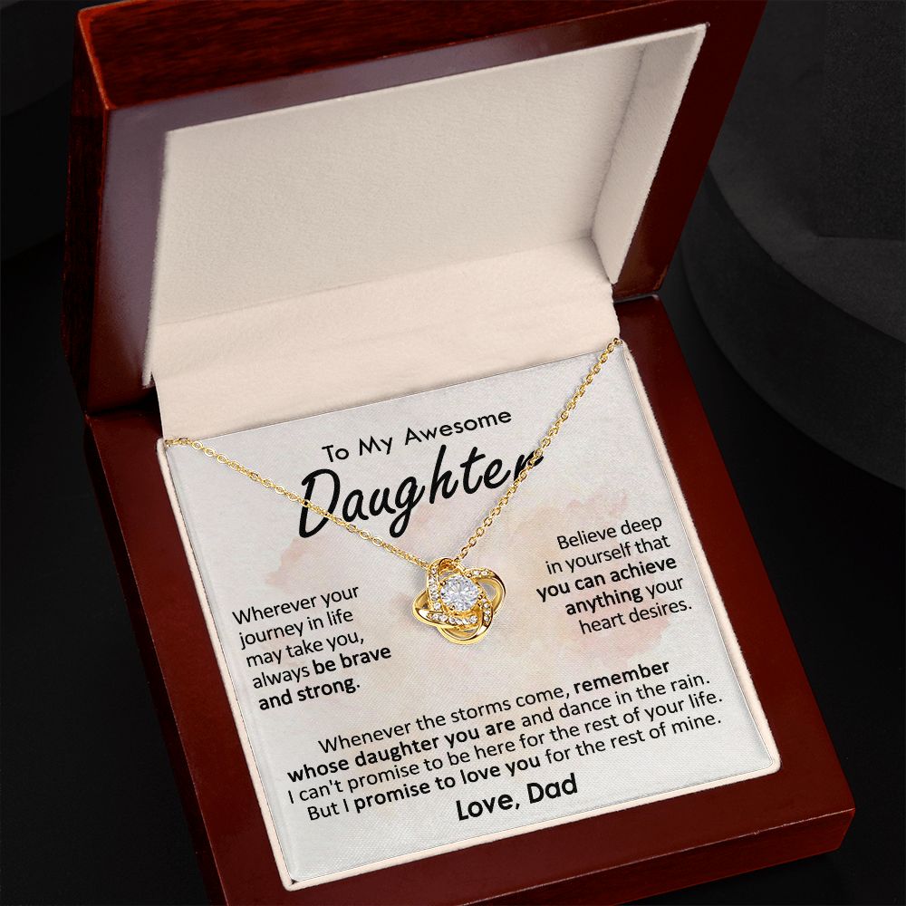To My Daughter – Love Dad Necklace