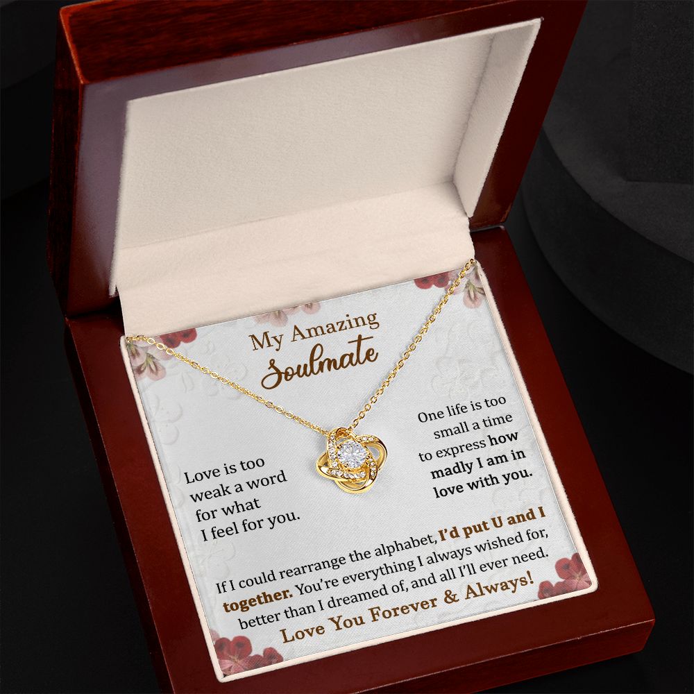 Infinity Knot Necklace for Soulmate Love