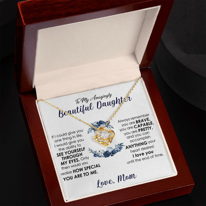 Infinity Knot Necklace from Mom to Daughter