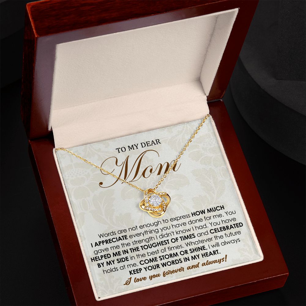Forever Love Knot Necklace for Mom