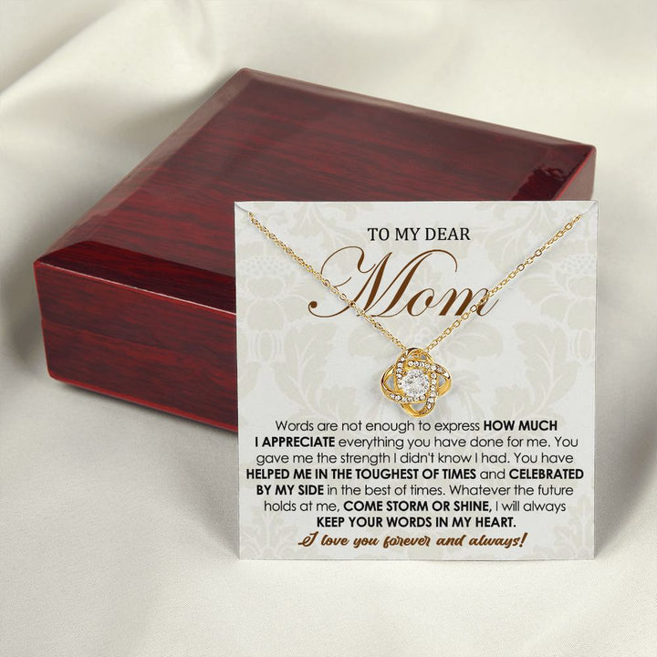 Forever Love Knot Necklace for Mom
