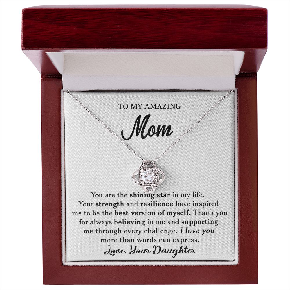 To My Amazing Mom Necklace From Daughter