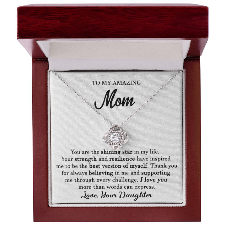 To My Amazing Mom Necklace From Daughter