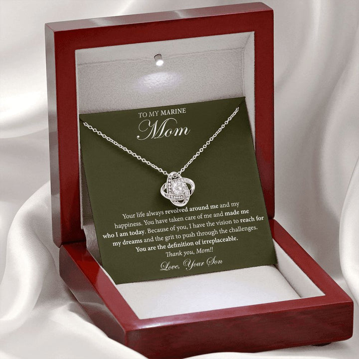 Necklace Gift from Son to Marine Mom