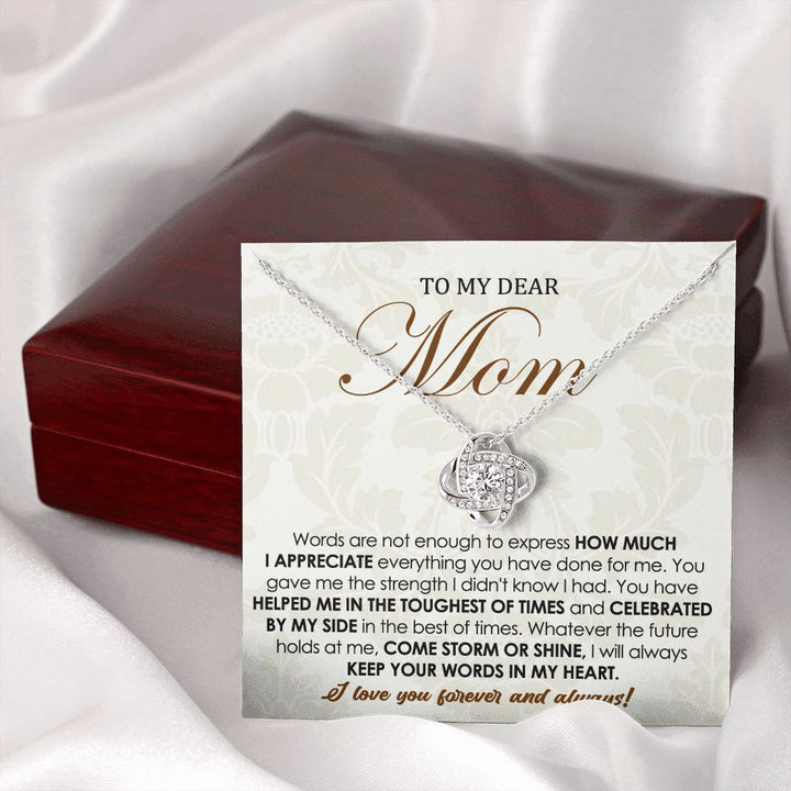 Forever Love Knot Necklace for Mom