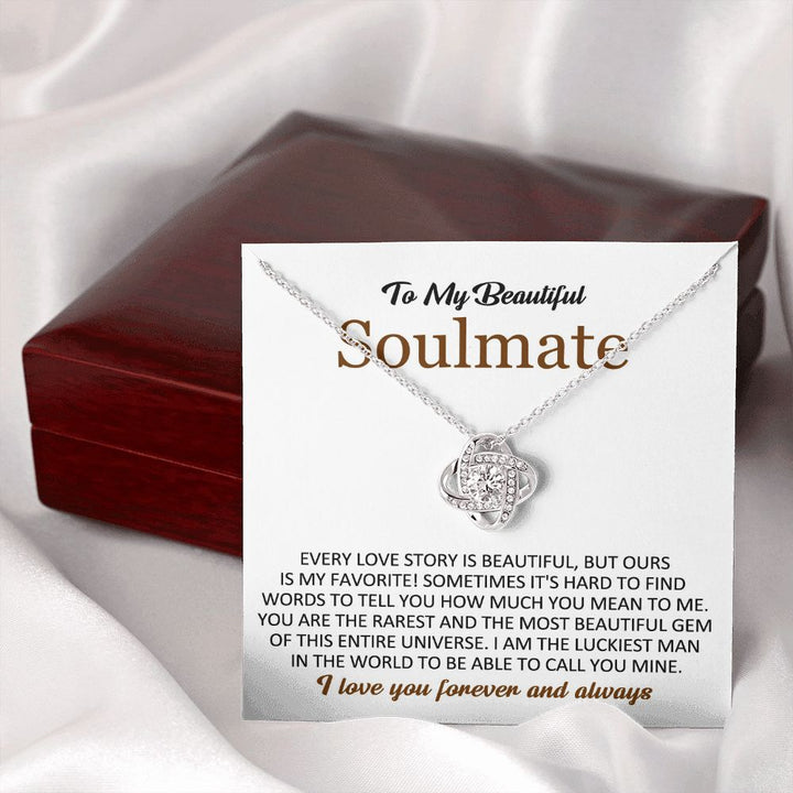To My Beautiful Soulmate – Forever Love Necklace
