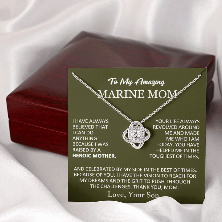 To My Marine Mom – Heroic Love Necklace