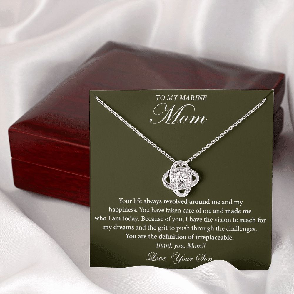 Necklace Gift from Son to Marine Mom
