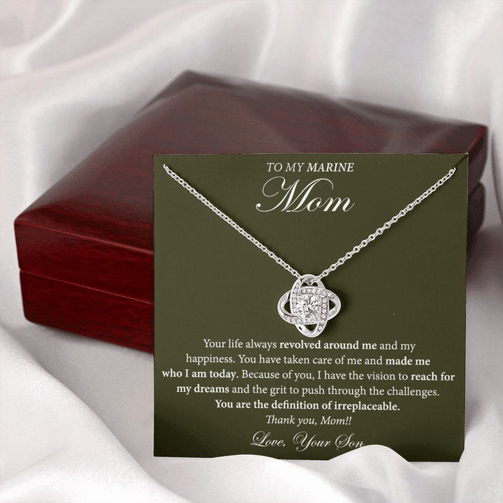 Necklace Gift from Son to Marine Mom
