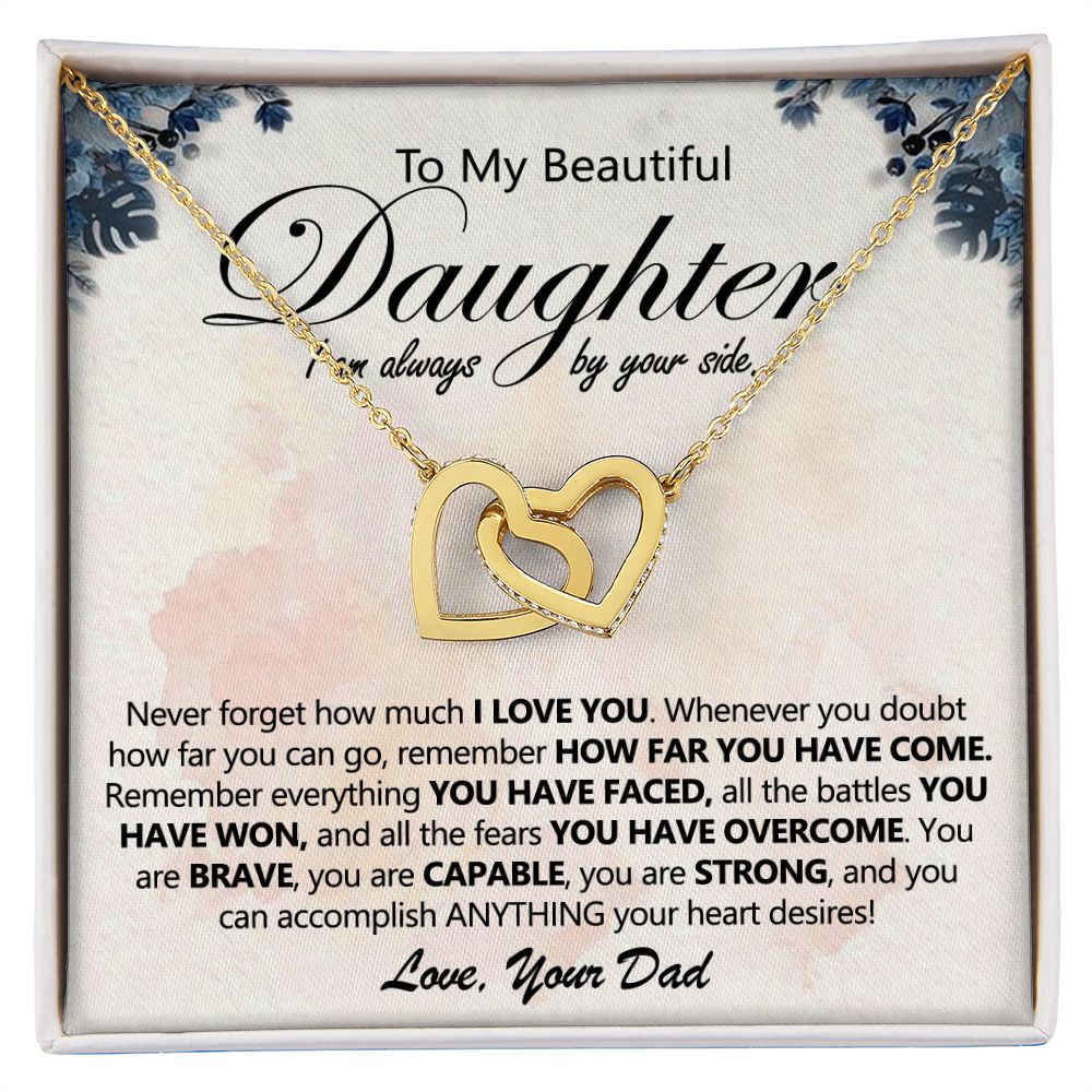 Dad to Daughter Necklace - Always by Your Side