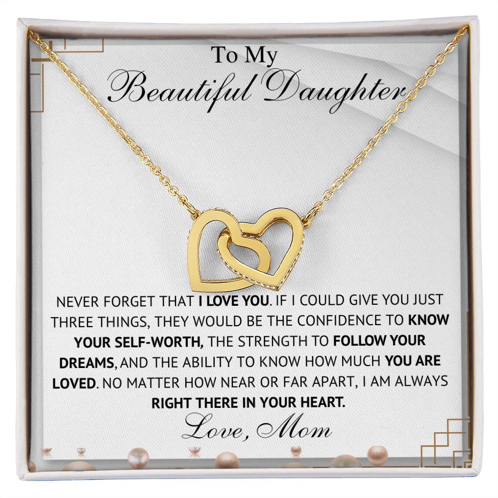 To My Daughter – Love Mom Necklace