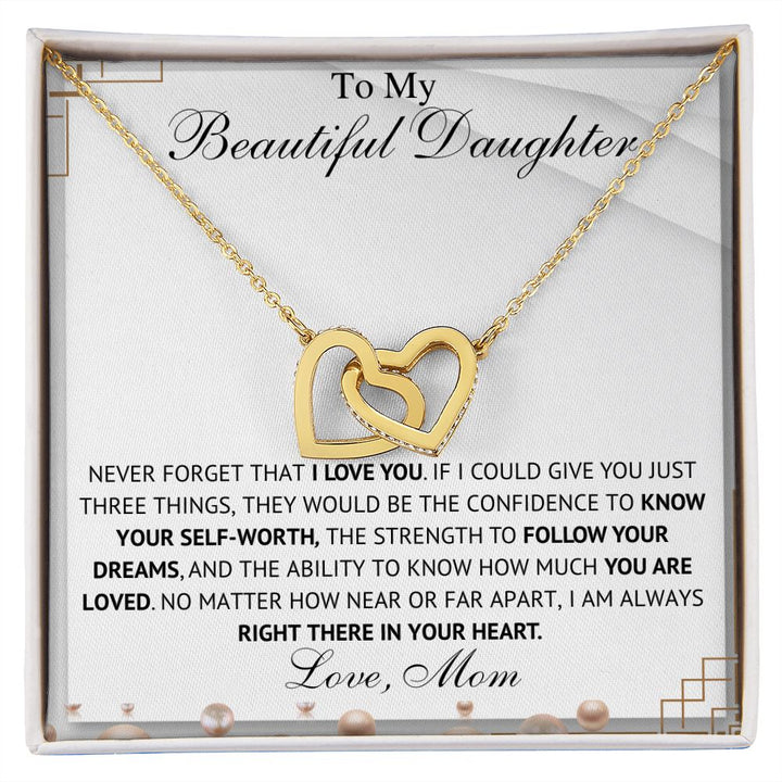To My Daughter – Love Mom Necklace