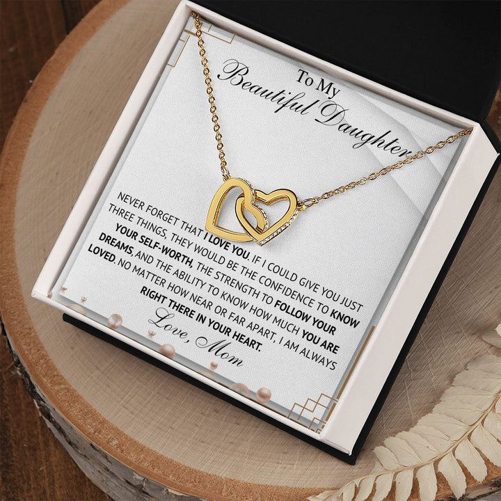 To My Daughter – Love Mom Necklace