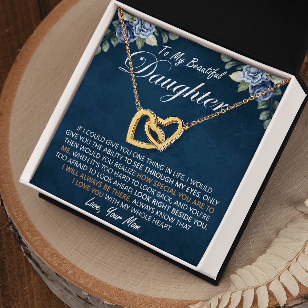 Daughter Heart Necklace Gift From Mom