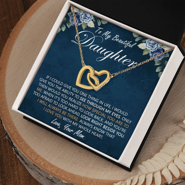 Daughter Heart Necklace Gift From Mom