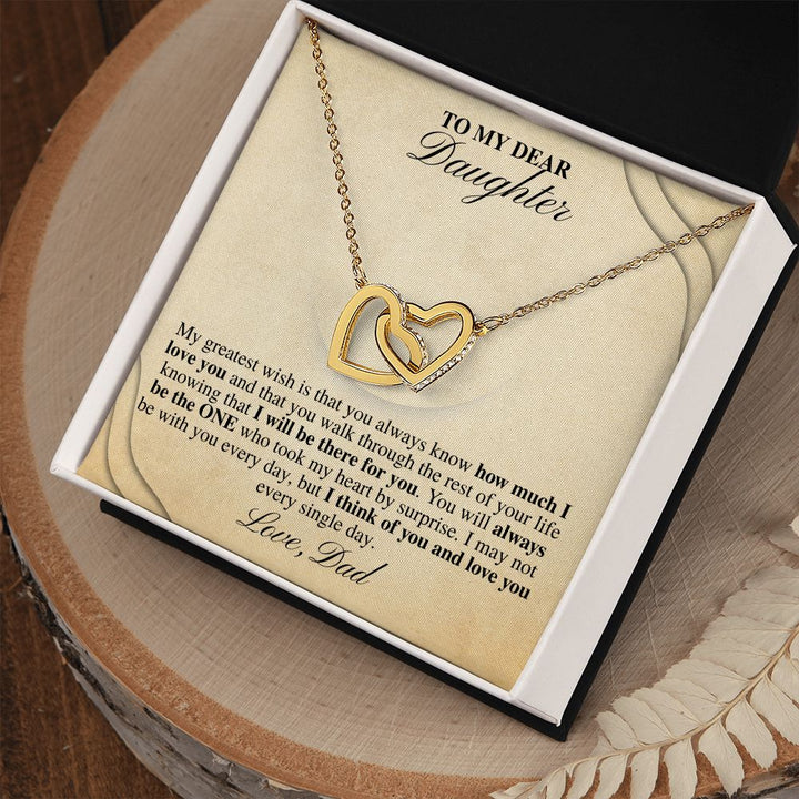 Always There Dad to Daughter Necklace