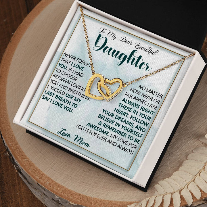 Forever Love Interlocking Hearts for Daughter