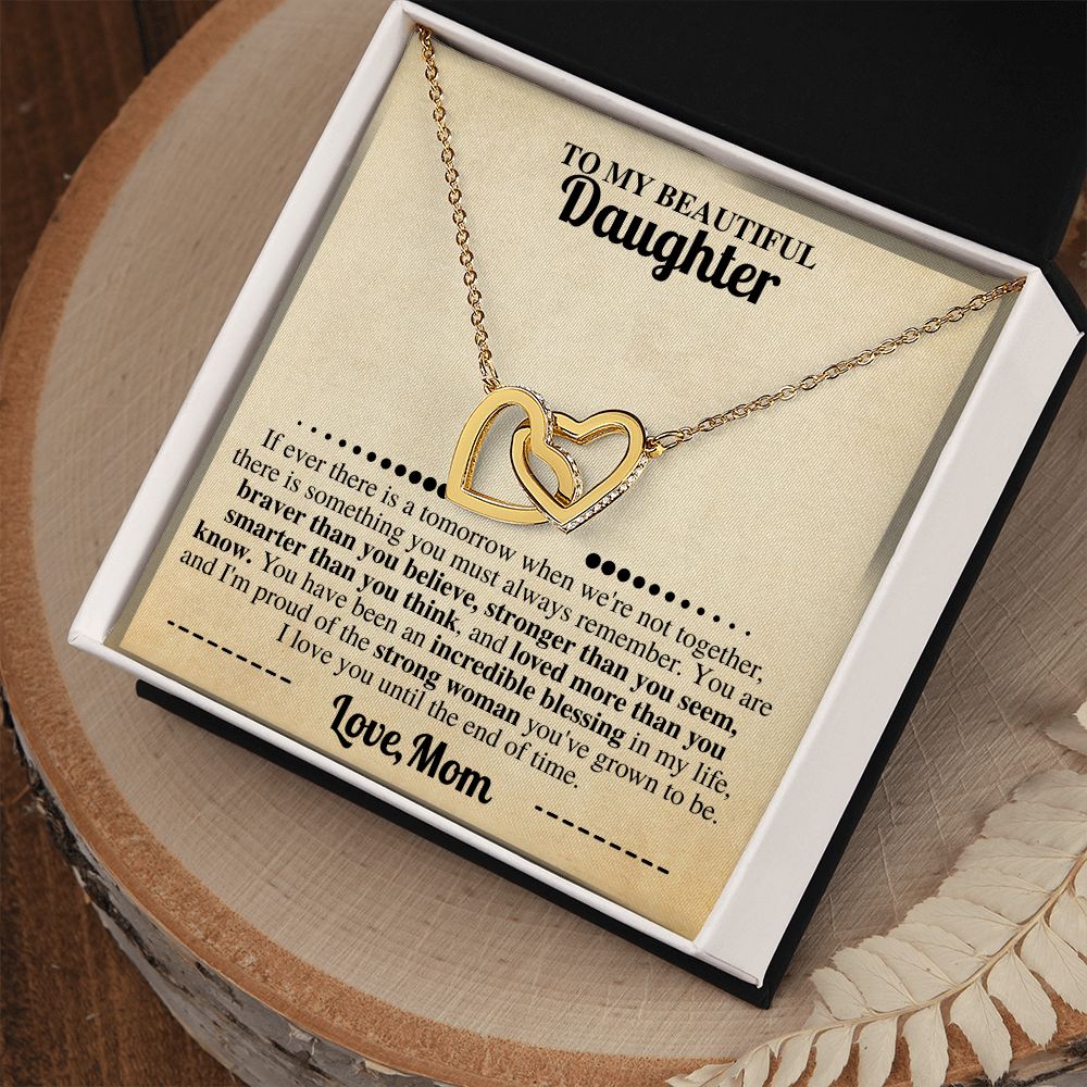 Brave Daughter Necklace from Mom Gift