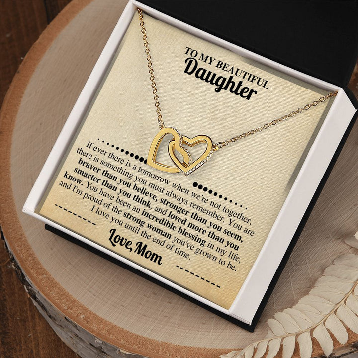 Brave Daughter Necklace from Mom Gift
