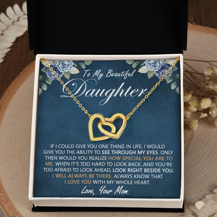 Daughter Heart Necklace Gift From Mom