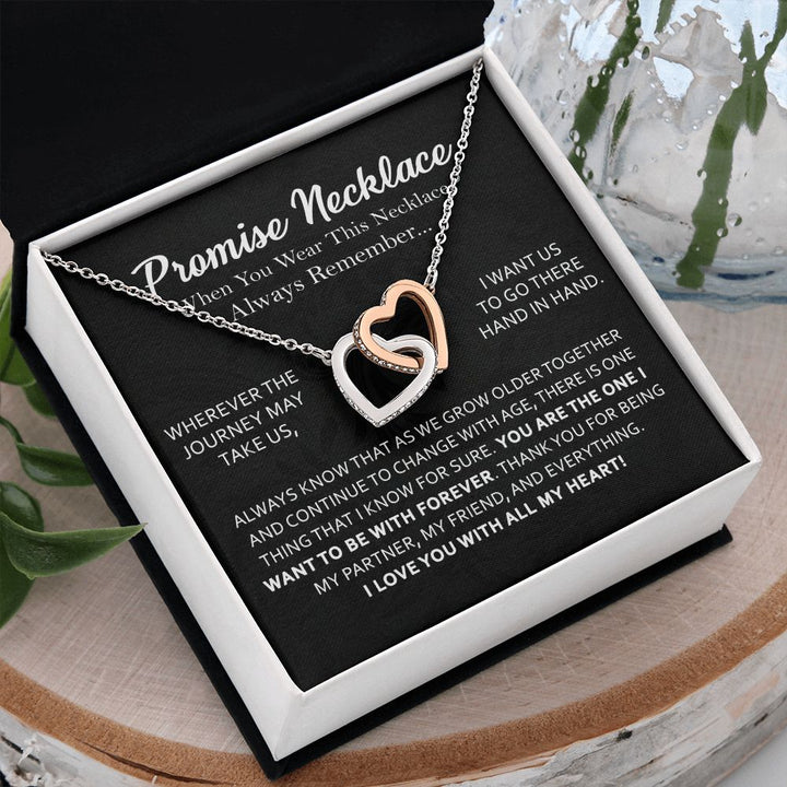 Forever Promise Interlocking Hearts Necklace