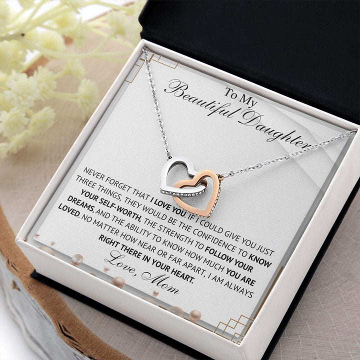 To My Daughter – Love Mom Necklace