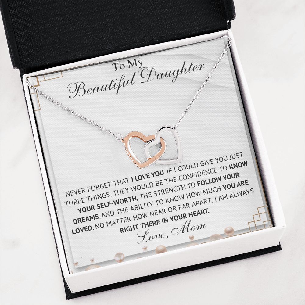 To My Daughter – Love Mom Necklace