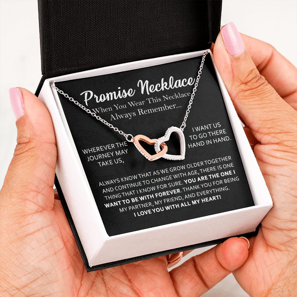 Forever Promise Interlocking Hearts Necklace